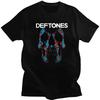 Deftones Рок-группа Принтованная футболка Женская Мужская Уличная одежда Y2K Топ с коротким рукавом Лето Винтаж Ретро Повседневная Свободная Футболка с круглым вырезом