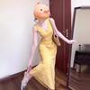 Женское длинное платье в французском стиле с желтыми бретелями-спагетти и цветочным принтом, новое летнее, для миниатюрных, для отпуска на море