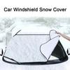 Солнцезащитный козырек на лобовое стекло, портативный прочный автомобильный снежный чехол, алюминиевая фольга и губка, автомобильная защита от снега и льда, солнцезащитный чехол для автомобиля