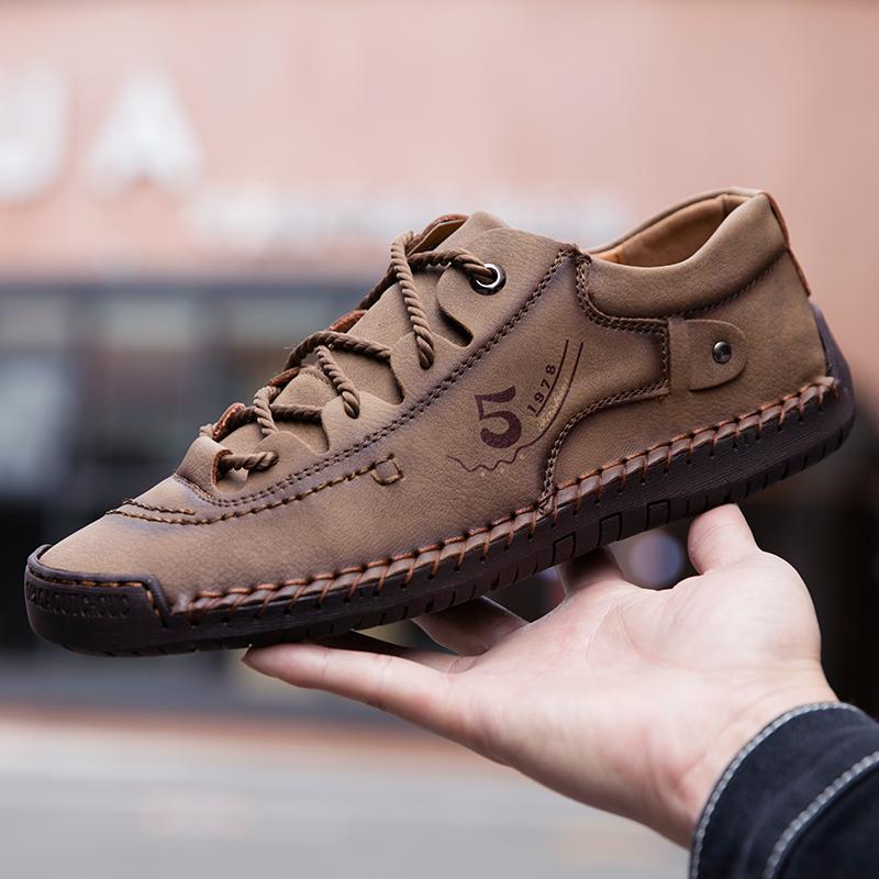 2025 Новые мужские кожаные повседневные туфли на открытом воздухе, удобные, высокого качества, модные, Sot Homme Cassis Anke, нескользящие, Fats Moccasin Trend