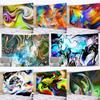 Psychedelic Bedroom Art Home Wall Decoration Magic Psychedelic Tapestry Wall Hanging Natural Luxury Gouache Landscape Tapestry
