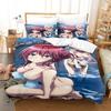 Kawaii Anime Lilith Asami Trinity Seven Постельное белье Single Twin Full Queen King Size Bed Set Adult Kids Bedroom Duvet cover Sets