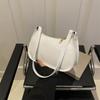 Fashion Women's Handbags Retro Solid Color PU Leather Shoulder Underarm Bag Casual Women Designer Hobos Bag