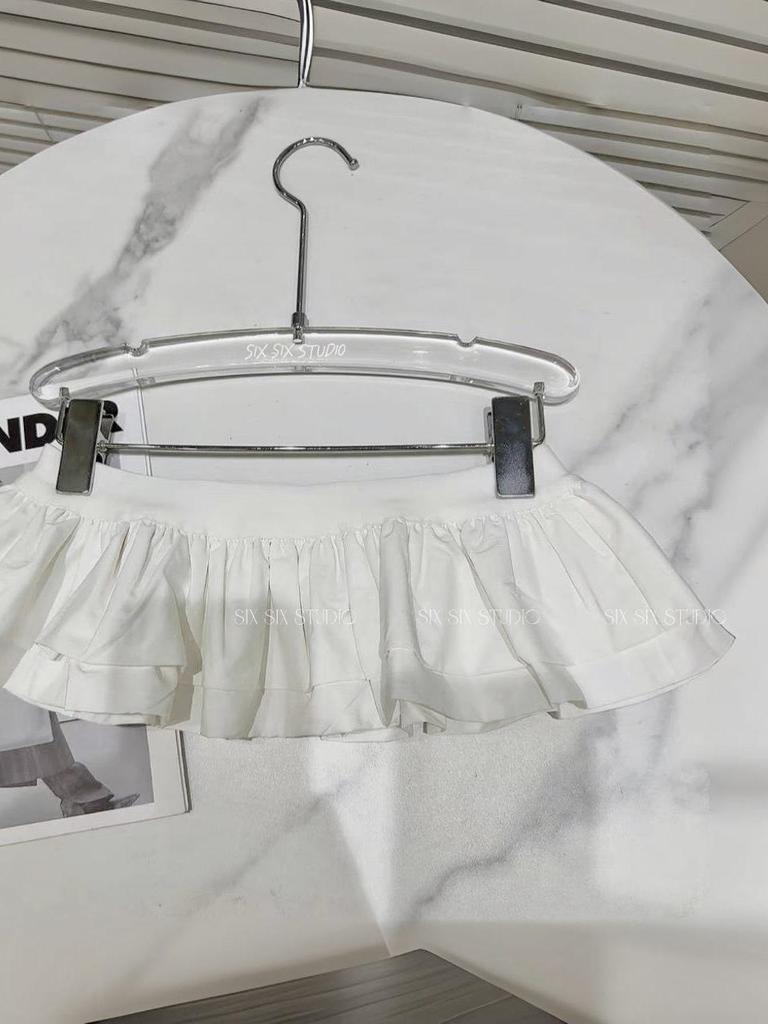 Women's Summer 2025 Double-Layer Waist Skirt: Niche Design for Flattering Fit