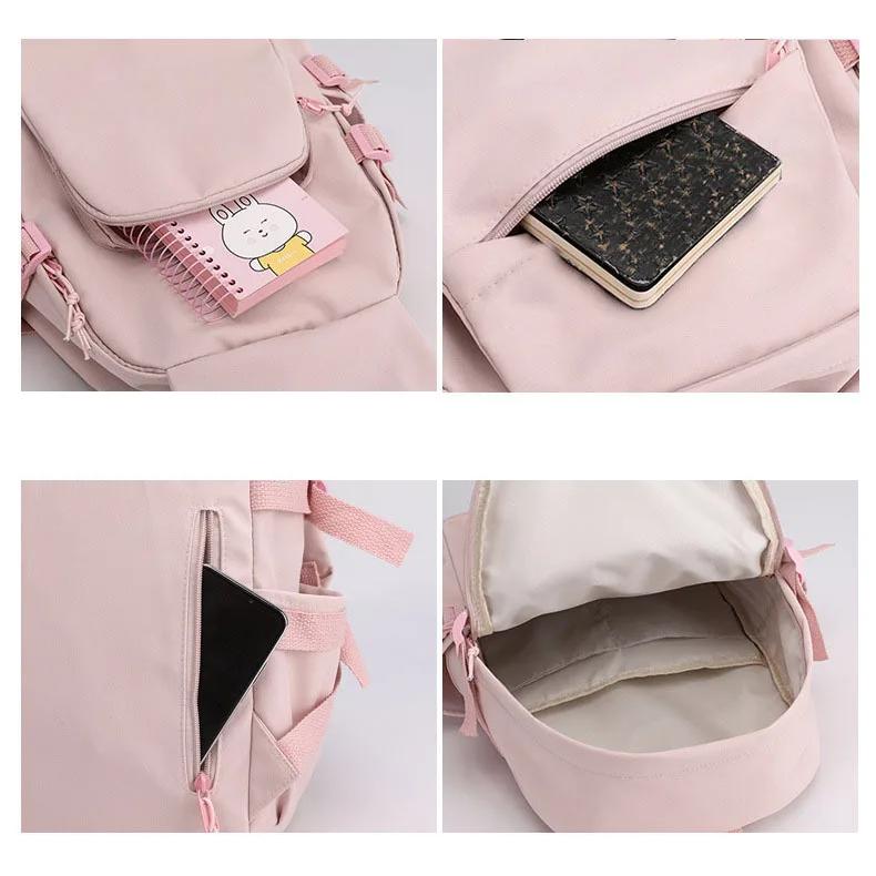 K-pop Рюкзак Охотники на демонов Huntrix Девочки Студенты Школьные ранцы Зои Руми Мира Детский рюкзак Мальчики Дорожный рюкзак Подарок Mochila