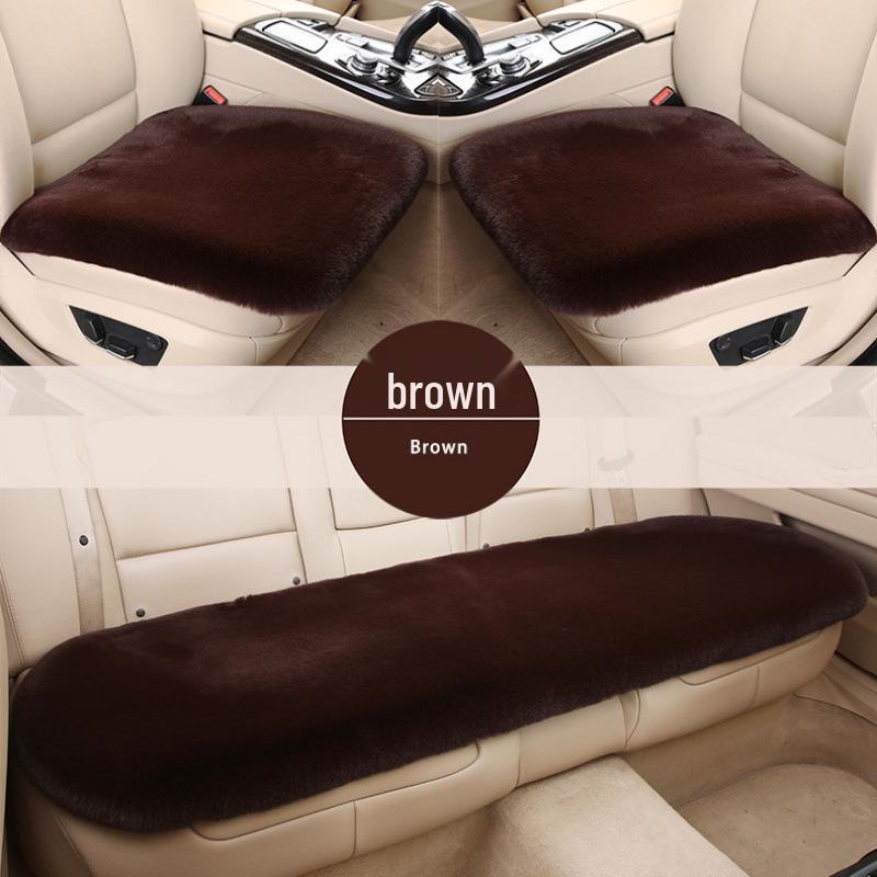 Универсальный плюшевый шерстяной комплект подушек для сидений автомобиля для Dongfeng Nissan Livina - Зимний теплый, трехкомпонентный