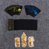A Deck of Playing Cards and 7 Dice Set, Pvc Plastic Waterproof Fluorescent Playing Cards Resin Polyhedral Table Game Dice Resin Wrapped Skull Dice