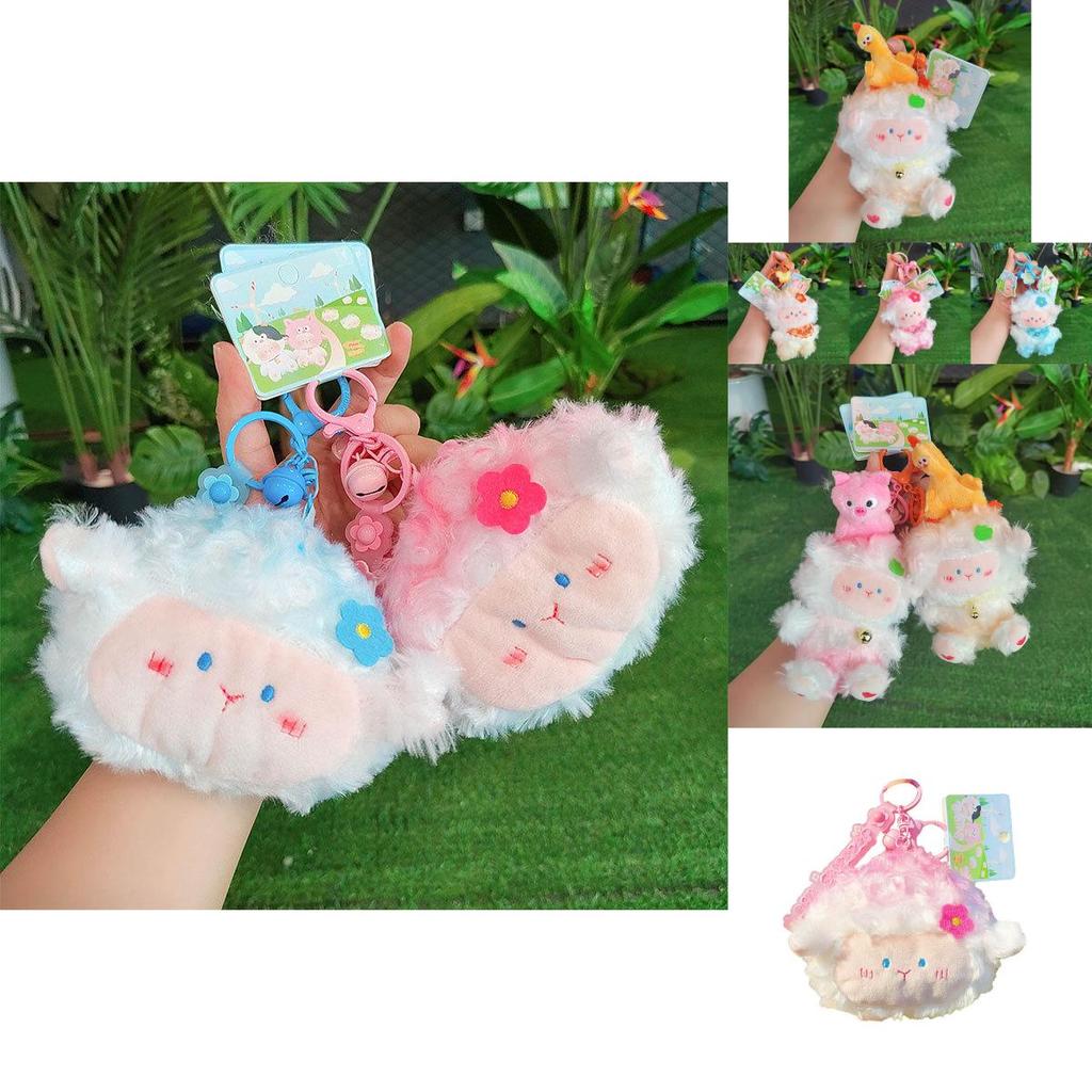 Adorable Plush Sheep Keychain Soft Cartoon Keyring Perfect For All Occasions