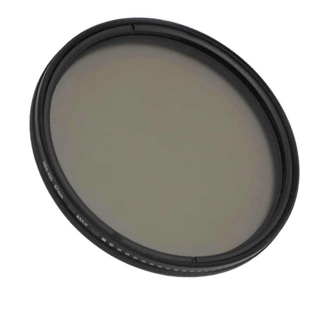 Variable ND2 ND400 ND Lens Filter for Camera Lens Adjustable Neutral Density Filter with Storage Case 67mm