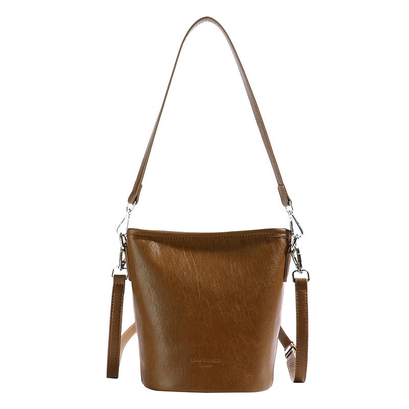 Премиальная сумка женская 2024 новая мода ретро иностранный стиль сумка через плечо подмышкой сумка-мессенджер сумка-ведро