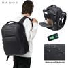 Bange Men's Backpack: Large Capacity, Breathable, Casual Laptop Bag with USB for Students
