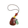 Sandalwood Bag Pendant Cartoon Wood Phone Chain Cute Pear Key Chain  Jewelry Findings
