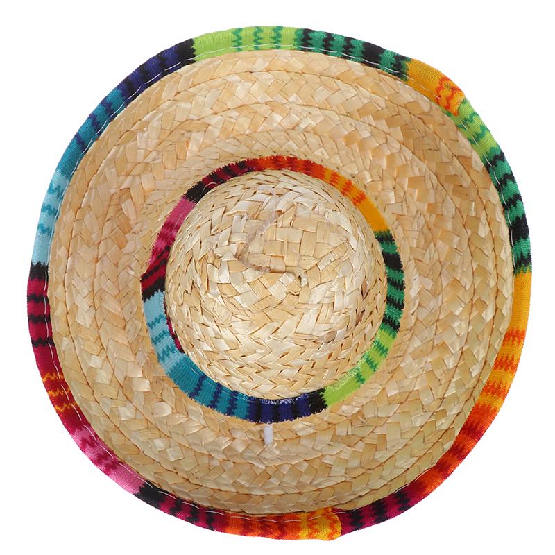 Мини-соломенная шляпа для собак, сомбреро, шляпа от солнца для кошек, соломенные шляпы для пляжной вечеринки, шляпа для собак