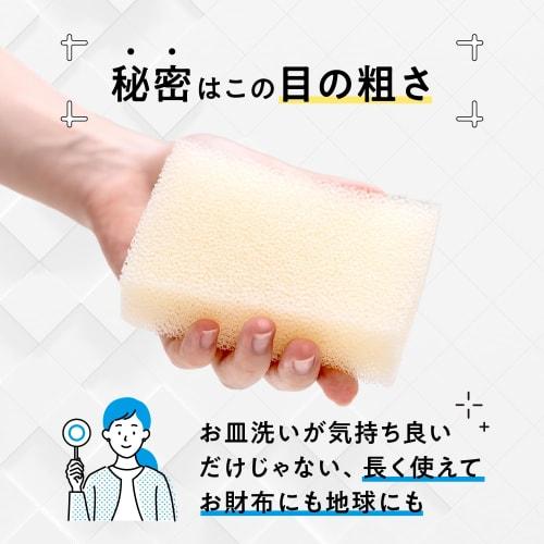 PAX NATURON Kitchen Sponge (Natural / Set of 5) Kitchen Dishwashing Sponge (Foaming/Water Draining/Durable) by Taiyo Yushi