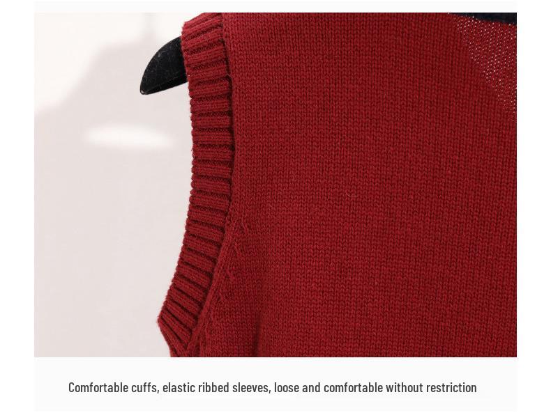 Унисекс вязаный школьный жилет: Теплая школьная форма для весны и осени