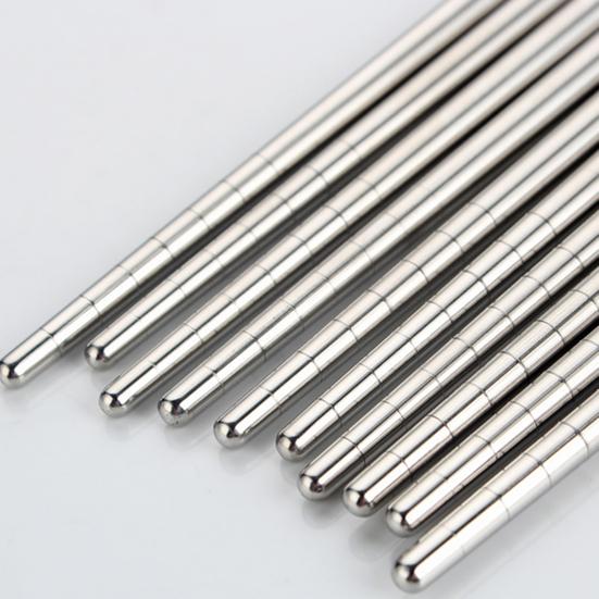 3 пары полезных палочек для еды из нержавеющей стали, простые в использовании, нескользящие серебряные нескользящие палочки для еды для банкета, ресторана, кухни