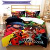 3pcs Ladybug2 Cover Set - Personalized Name, HD Printed Bedding with 1 Cover and 2 Pillowcases - Perfect for Home Decor, Easy Care