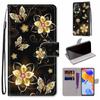 For Redmi 13C Note 13 12 11 10 Pro Xiaomi Poco X4 X3 NFC X5 Pro M6 Beauty Flowers Pattern PU Leather Card Holder Flip Wallet Kickstand Phone Casing