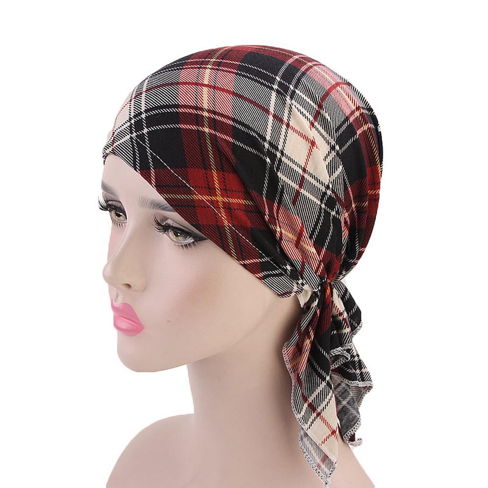 New High Quality Muslim Bamboo Pre-Tied Scarf  Women Softethnic Style  Fashion Headscarf Wrap Hair Accessories
