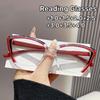 Trendy Fashion Cat Eye Reading Glasses Plus Women Vintage Colorful Frame Presbyopia Eyewear Anti Blue Light Clear Glasses +2.5