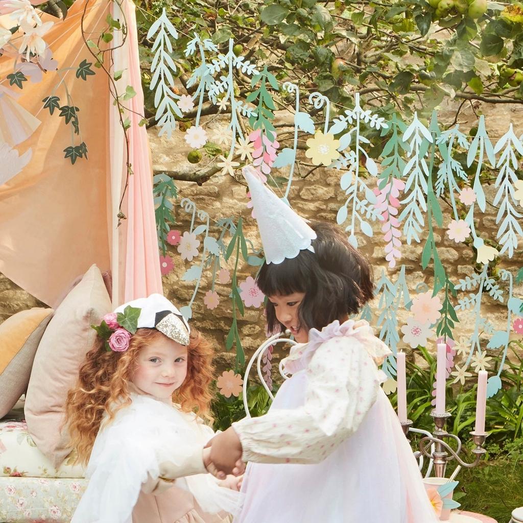 Двусторонний цветочный баннер, заводной цветочный баннер в виде листьев в стиле бохо, водонепроницаемые красочные украшения для вечеринок с полевыми цветами для дня рождения, свадьбы, детского душа, сада