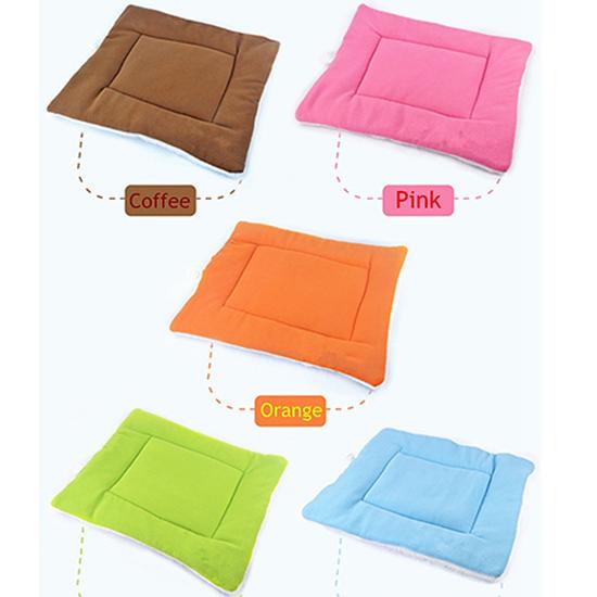 Моющийся теплый пушистый флисовый коврик для собак, кошек, щенков, коврик для питомника, клетка, подушка для домашних животных