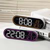 Цифровые настенные часы Температура Светодиодные часы Неделя Дата 2 Будильника Регулировка яркости Таймер Повтор Секунда 12/24 ч Часы с питанием от USB