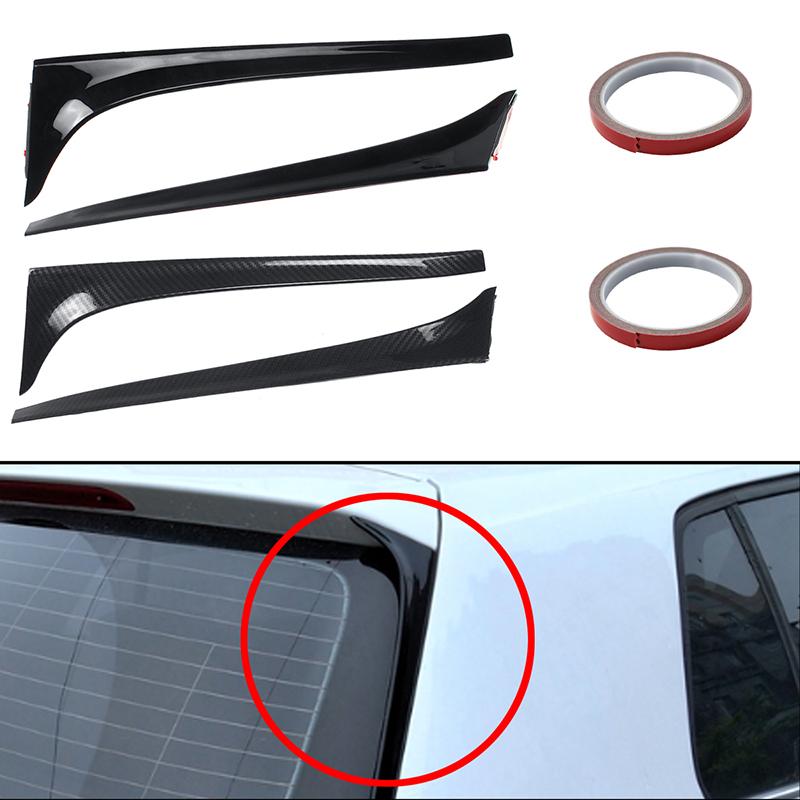 Автомобильные аксессуары, автостайлинг, спойлер на заднее окно, крыло для GOLF 7 MK7 GTD R 2014 2015 2016 2017 2018, глянцевый черный карбон