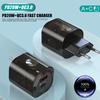 Pd 20 Вт USB и Type-C Двойные порты Быстрое зарядное устройство Quick 3.0 Адаптер Зарядное устройство для iPhone 14 13 12 Xiaomi Samsung EU и US Настенная зарядка