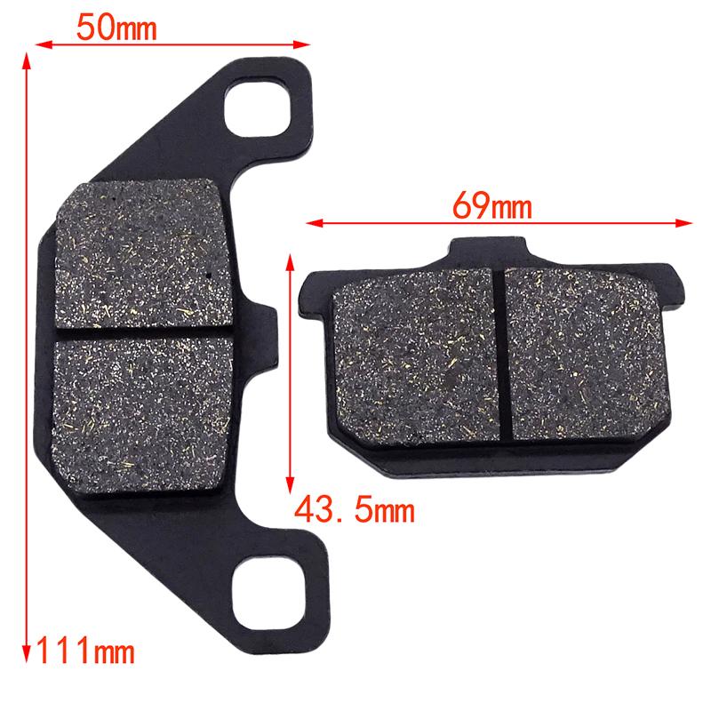 1 Pair Motorcycle Front Rear Brake Pads For KAWASAKI VN700 ZN700 GPZ750 VN750 VN800 GPZ900 GPZ1000 1000GTR GPZ1100 VN1500