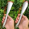 Thickened Stainless Steel Shovel Rustproof Transplanting Tool Garden Shovel Hanging Hole Labor-saving Planting Shovel