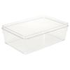 Large-capacity, Transparent Food Storage Container, Airtight, Clear, 3.7L Capacity, 280mm X 180mm X 90mm High, Dishwasher Safe, Professional Grade, Pe