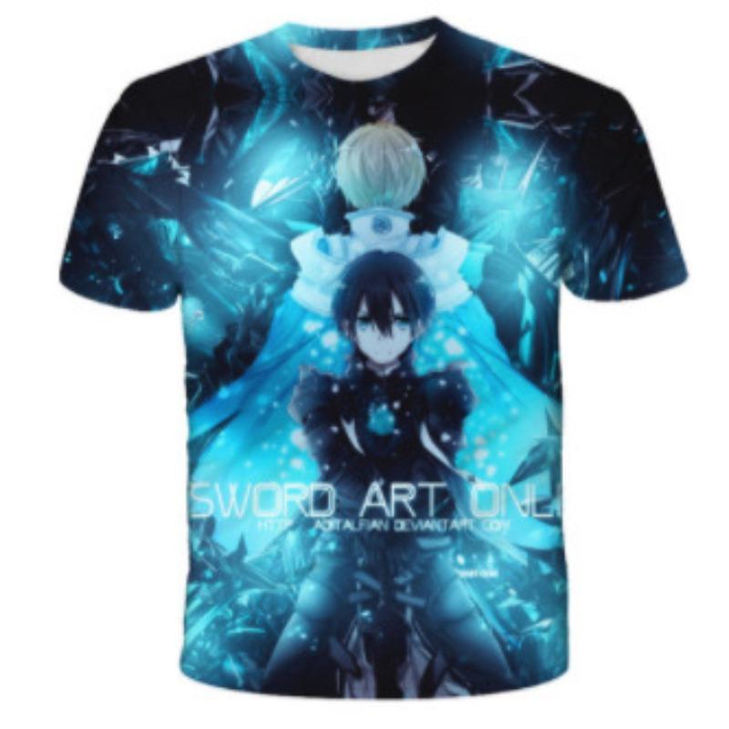 Men's 3D Color Printed Short Sleeved T-shirt with Street Fashion Around The Giant In Summer Anime Attack T-Shirts