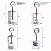 Pull Ring C-clamp Adjustable Fixed Holder Clip High Quality Square Clamp  Hardware Fasteners