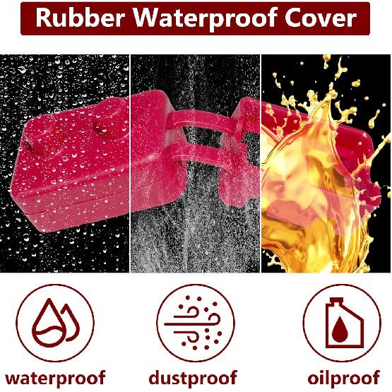 Auto Reset Circuit Breaker, Stud Type Circuit Breakers With Cover, 12V - 24V DC 30 Amp For RV Marine Boat Trolling, Car Engines And More 4PCS