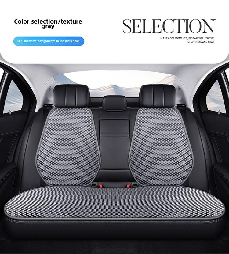 Универсальный чехол для сиденья автомобиля, всесезонный, авто, ледяной шелк, дышащие чехлы для автомобильных сидений, прохладные чехлы для сидений, защита, автомобильные аксессуары
