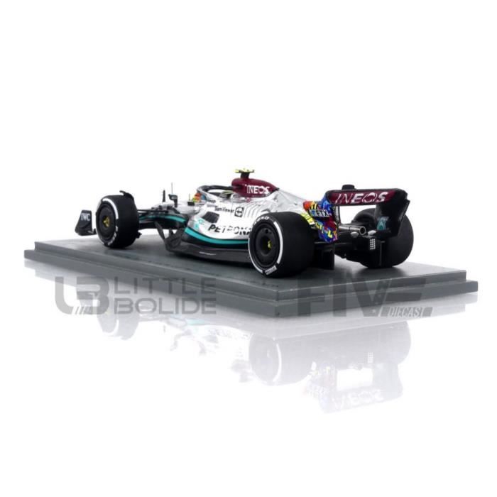 Voiture Miniature de Collection - SPARK - MERCEDES-AMG W13 E Performance - 1/43 - Miami GP 2022 - Noir/Gris/Vert