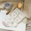 Женские флисовые гольфы с кабельным узором до середины икры - Теплые, толстые и однотонные для осени/зимы