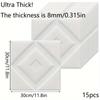 Ultra Thick 0.315in 15/20pcs 3D Wall Tiles Waterproof Moisture-Proof Ceiling Stickers Strong Adhesive Easy To Peel Off