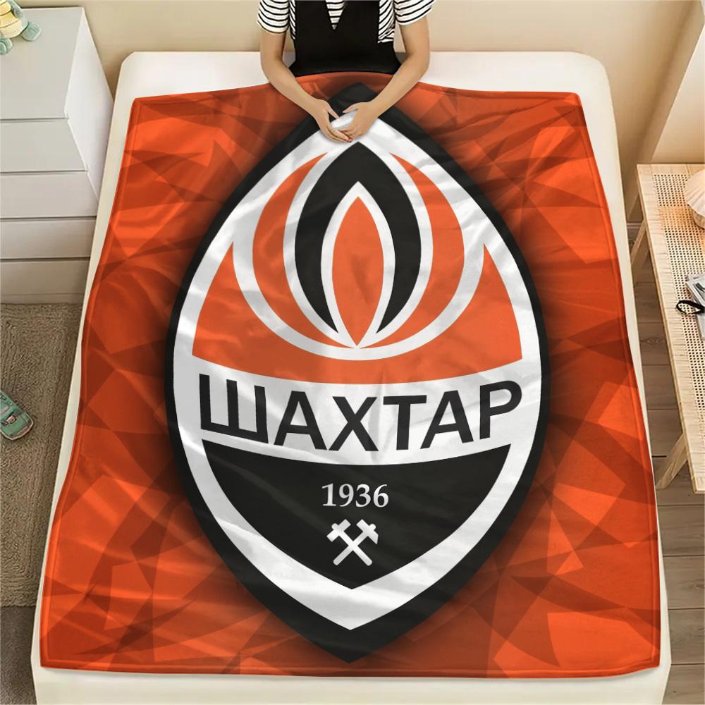 ФК Шахтер Донецк  Плед из фланели с принтом, Высокое качество, Удобный для всех сезонов, Домашний декор, Тепло и комфорт