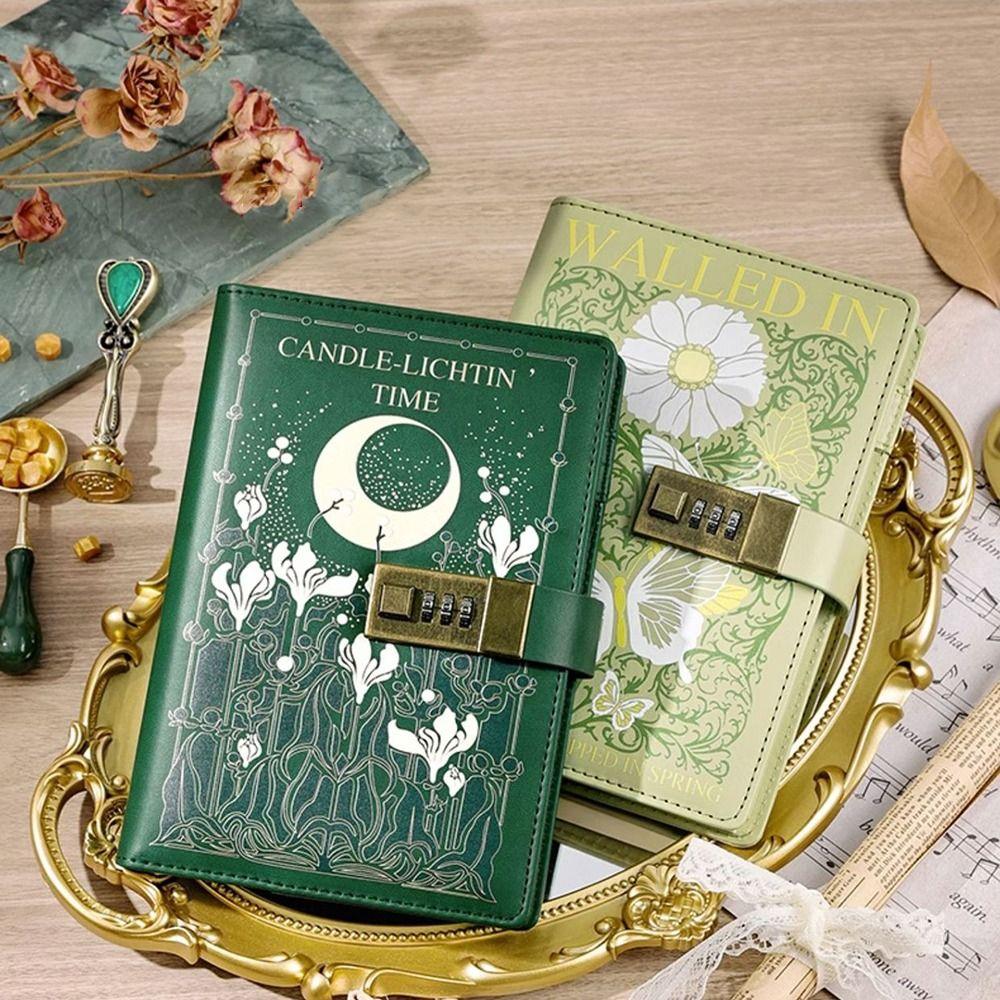Утолщенная книга для паролей с замком, защищающая секреты, книга-дневник, студенческий блокнот, дневник для записей