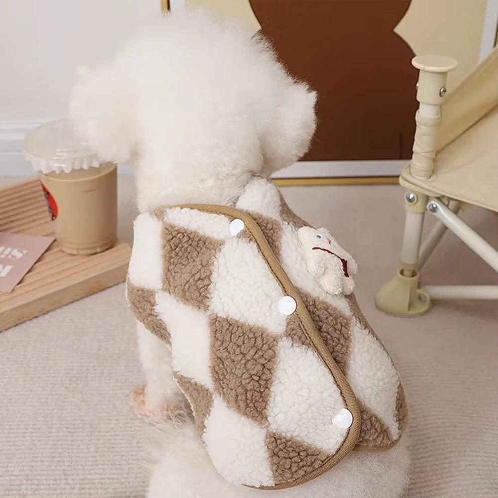 Pet Outfits Pet Puppy Clothes Winter Warm Bear Vest Dogs Clothing For Cats Dogs