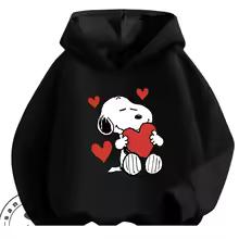 Cute Cartoon Hoodie Autumn Winter Casual Fashion Street Style Kids Apparel Snoopy Boys Girls 3 14