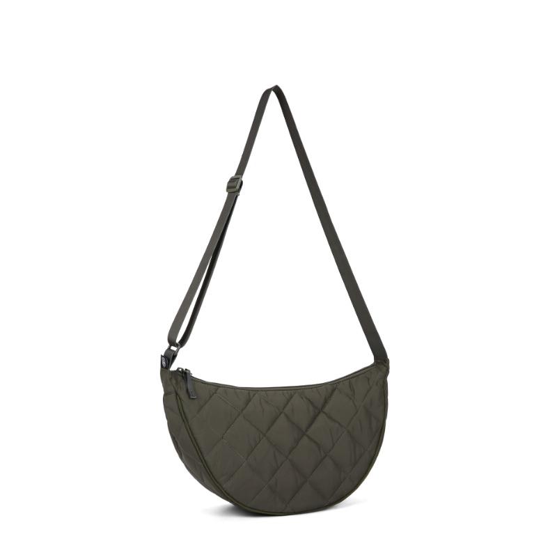 Autumn New Fashion Niche Diamond One Shoulder Messenger Bag Dumpling Bag High-end Bag Women's Large Capacity