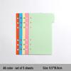 Colorful A4/B5 Loose-leaf Divider Pages for Notebooks, Universal & Customizable Index Pages