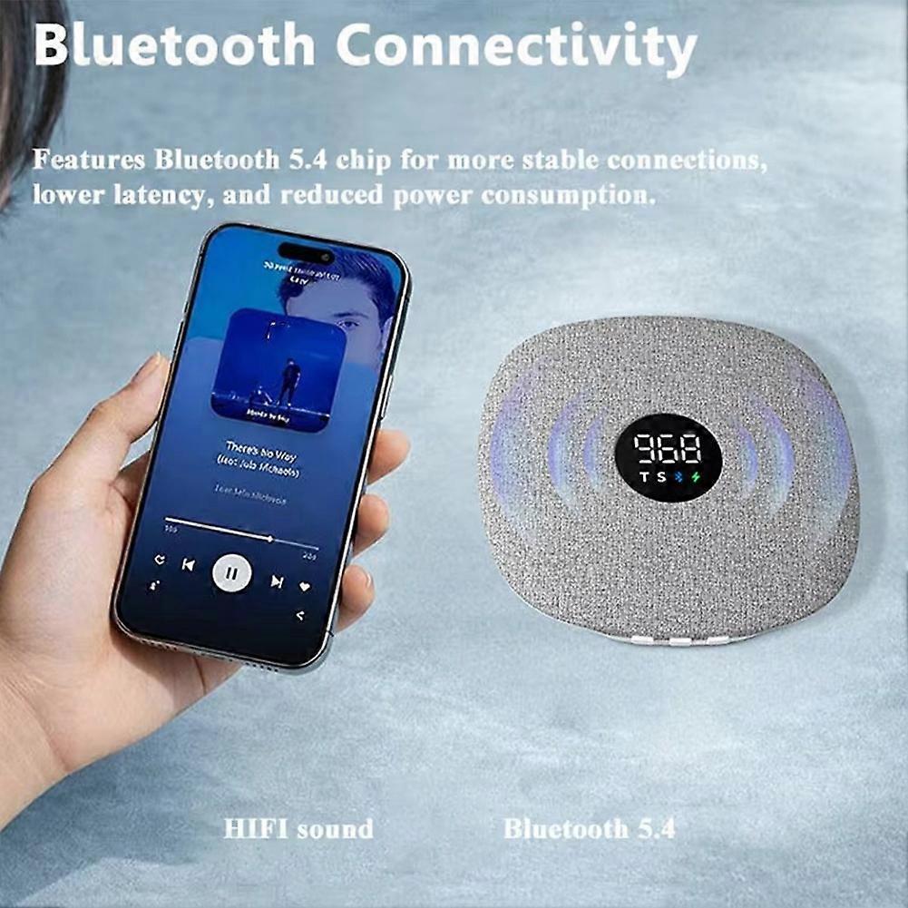 Under Pillow Bone Conduction Bluetooth Speaker Hifi Stereo White Noise Sleep Aid TF Card Music Player Timed Shutdown A
