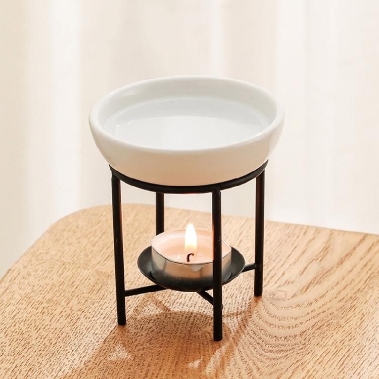 Ceramics Aromas Diffuser Bowl with Stable For Legged Tealight Holder Rack Essential Oil Burners Furnaces Home Decoration