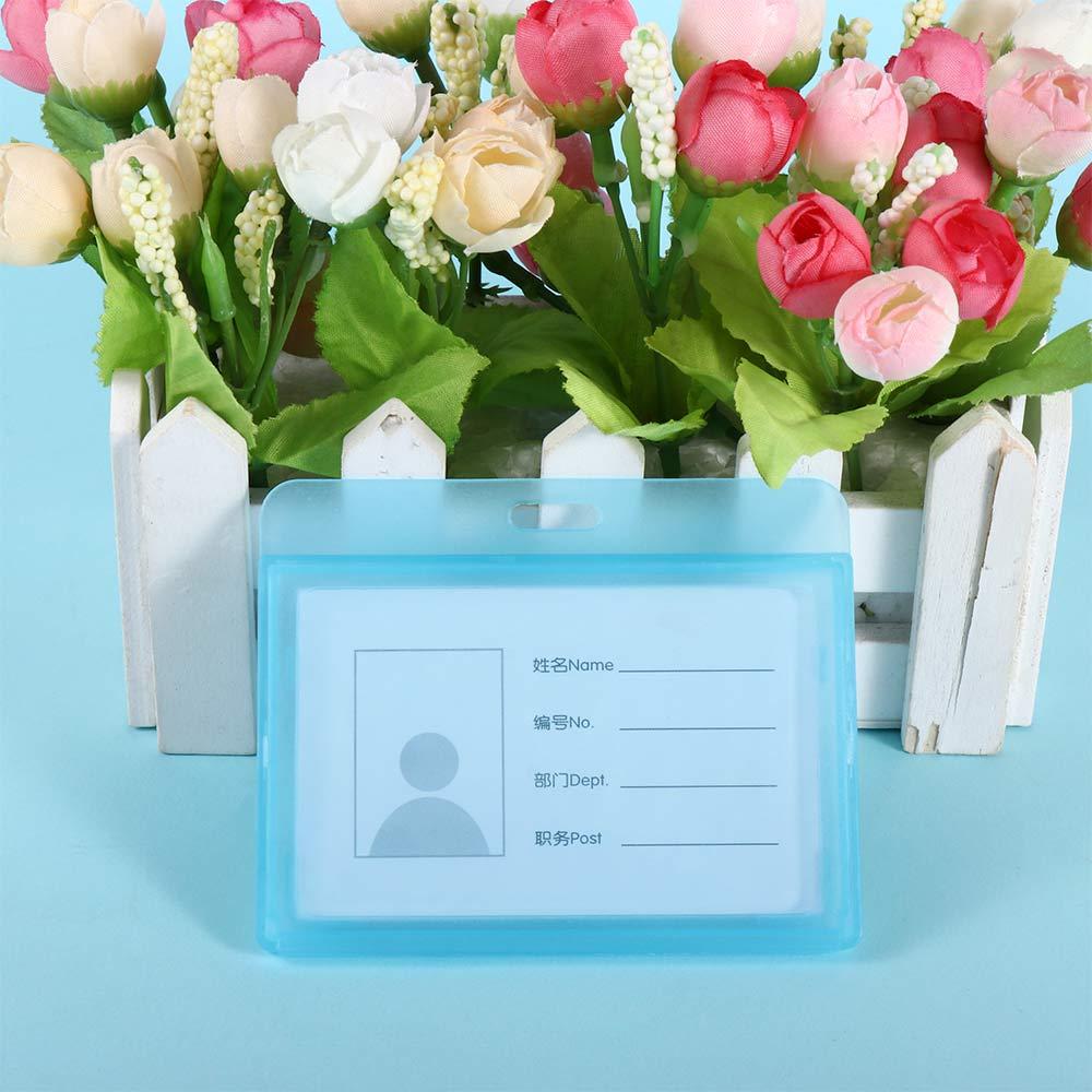 Tag Retractable Key Holder Horizontal ID Card Holder Badge Holder Name Card Cover Bank Card Holder