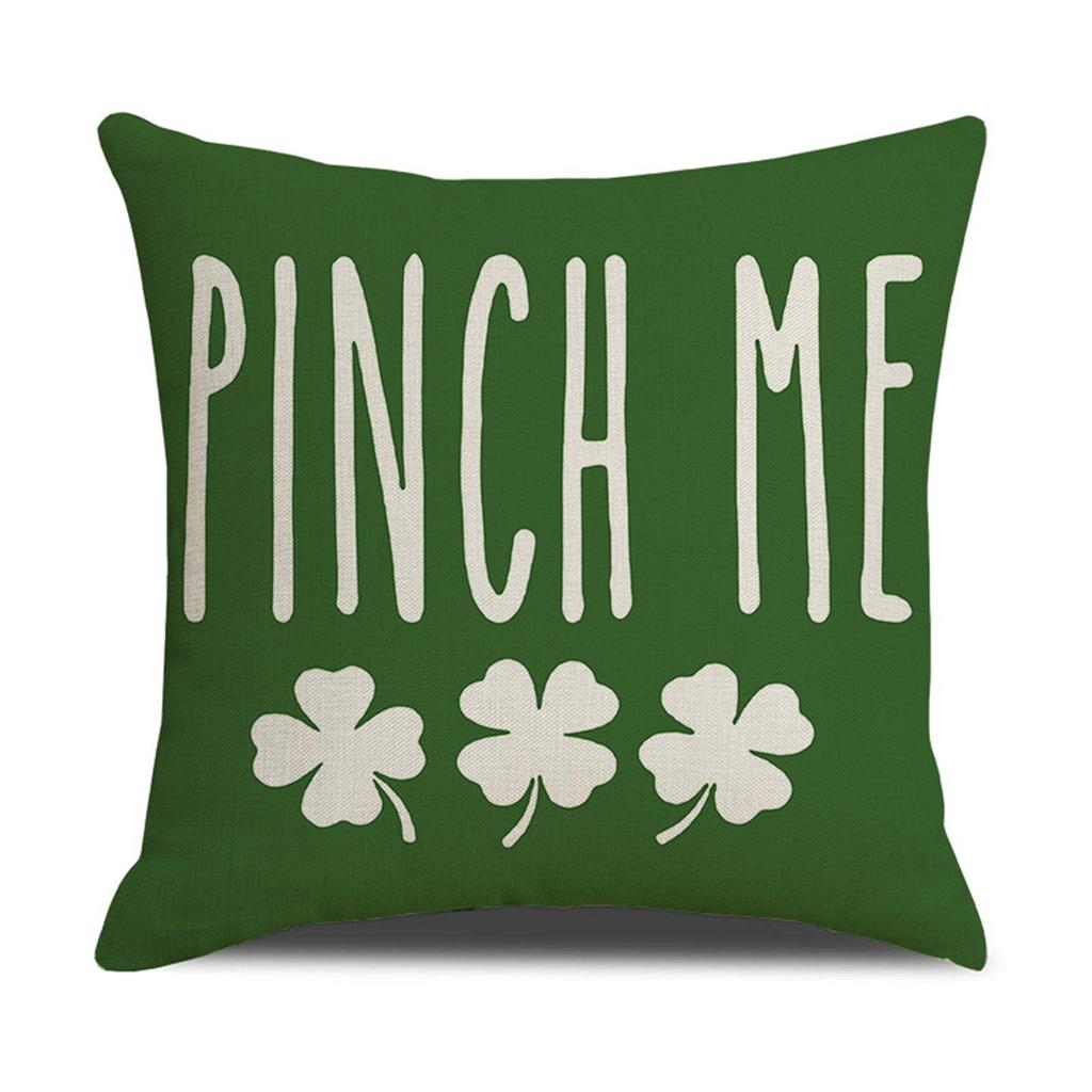 Улица. Чехол на подушку из хлопка и льна ко Дню Святого Патрика, наволочка для дивана, домашний декор, 18 дюймов