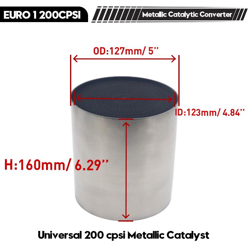 114X100 мм 200CPSI высококачественные фильтр-пакеты для каталитического нейтрализатора потока, универсальный металлический сотовый каталитический нейтрализатор, металлический катализатор